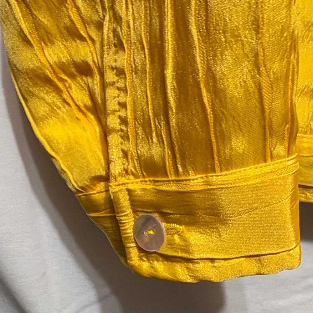 Ruby Rd. Textured Yellow Jean Jacket - image 6